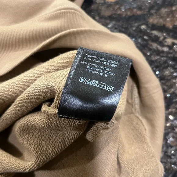 Balenciaga Khaki / Brown Mailbox Letter Logo Pullover Hoodie